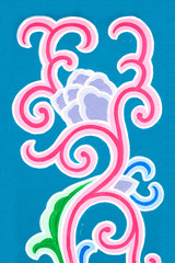 The chinese flower painting