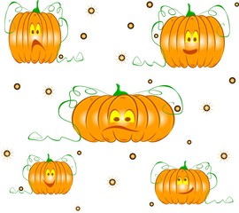 Halloween pumpkin isolated on white