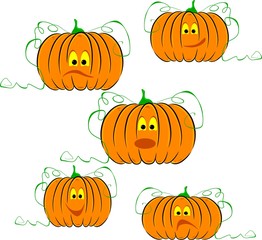 Halloween pumpkin isolated on white