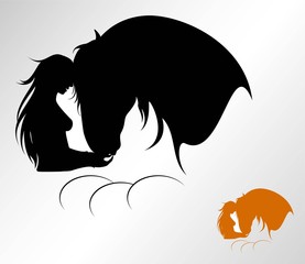 horse in motion, illustration