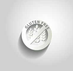 Gluten free symbol, paper design