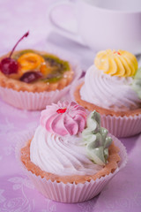 tasty colorful cupcakes
