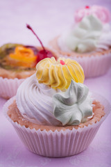 tasty colorful cupcakes