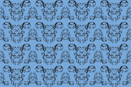 PAPEL PINTADO 3 AZUL NEGRO