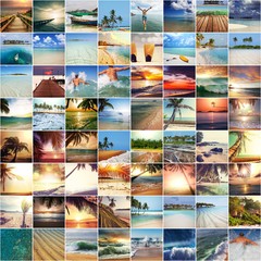 Beach collage