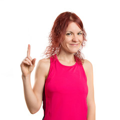 Fototapeta premium Young girl having an idea