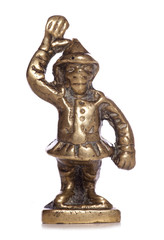Fototapeta na wymiar monkey brass ornament