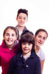 Obraz premium Happy group of kids