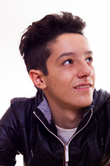 Portrait of a pensive teen