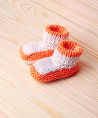 Handmade baby socks