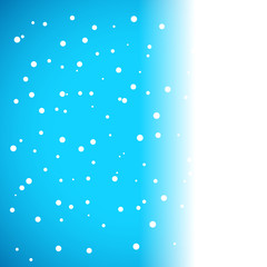Christmas blue background with snow flakes