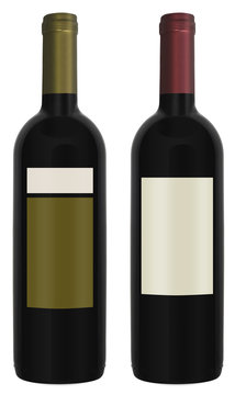 Two bottles red wine
