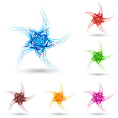 Abstract fluffy star.