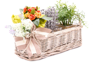 Cestino stile shabby