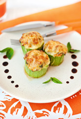 Stuffed zucchini