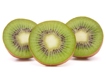 Sliced kiwi fruit half