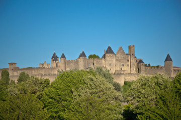 Fototapeta na wymiar średniowieczne miasto Carcassonne, Langwedocja-Roussillon, Francja