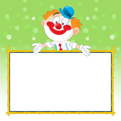 Fototapeta premium clown advertises