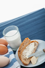 Soft breakfast concept with soft colors