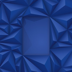 Blue geometric background.