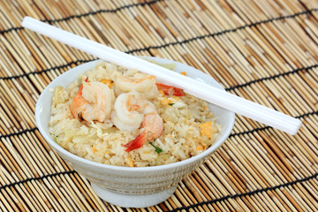 stir fried rice with shrimp