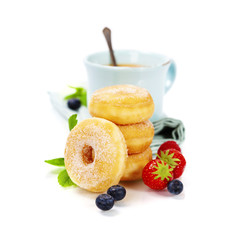 coffe and fresh donuts