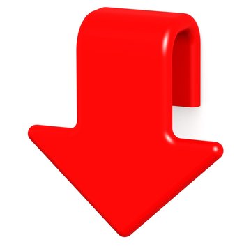 red arrow down png