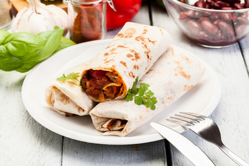 Mexican burritos
