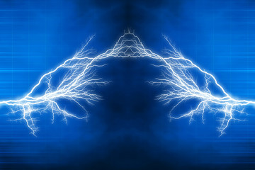 Electric lighting effect, abstract techno backgrounds for your d