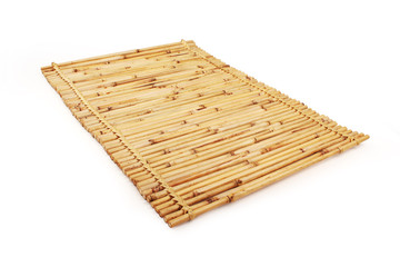 Close up of bamboo white background with clipping path