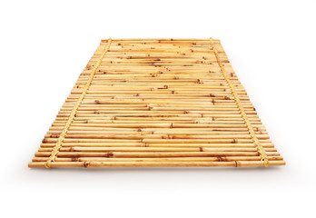 Close up of bamboo white background with clipping path