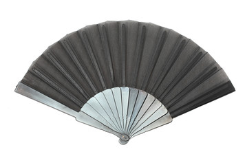 Vintage folding fan isolated on a white background. © Kletr