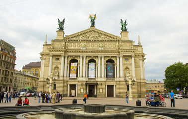 Obraz premium Lvov, Opera theatre
