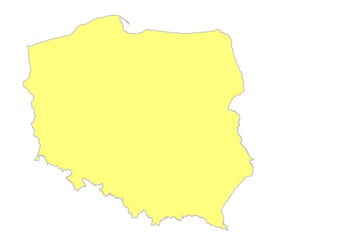Fototapeta Mapa Polski