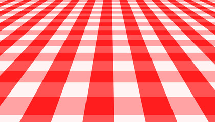 Naklejka premium Vector red and white cloth