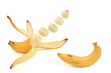 peeled banana