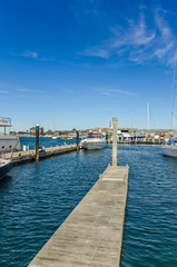 Fototapeta premium Floating Wooden Jetty