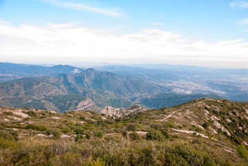 Fototapeta na wymiar Widok z góry Montserrat w Katalonii