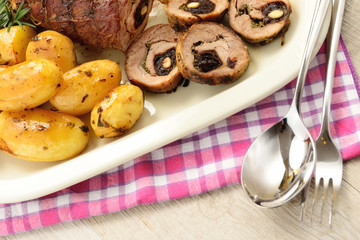 Filetto arrosto di maiale farcito
