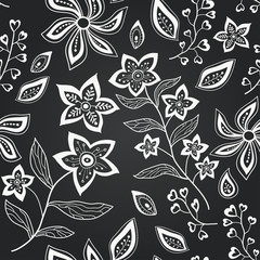 Black and white seamless pattern