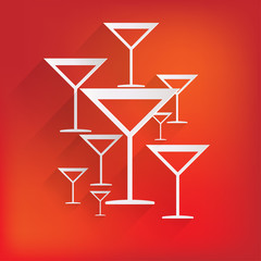 Drink glass web icon