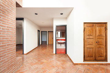 Architecture, interior classic house, entrance view