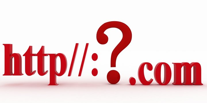 Guestion mark between http and dot com.