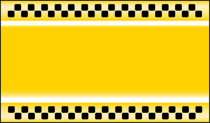 Fototapeta premium yellow taxi cab background with place for text