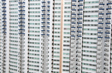 Picture of multiple  apartment  windows  in Singapore