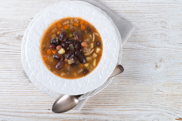 sharp bean soup