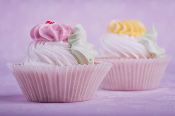 tasty colorful cupcakes