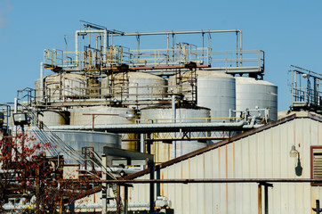 industrial plant on a sunny day