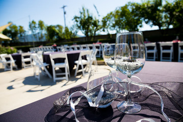 Wine Glass Wedding Reception