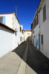 Fototapeta na wymiar Street at Saintes-Maries-de-la-mer, France